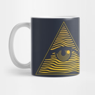 Golden striped triangle Mug